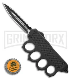 OTF Automatic Knuckle Knife - Dagger Full Serr Two-Tone 7 OTF Automatic Knuckle Knife - Dagger Full Serr Two-Tone -Buck Knives Sales Store OTF Automatic Knuckle Knife Dagger Full Serr Two Tone GX 36489 LS Bottlecap large