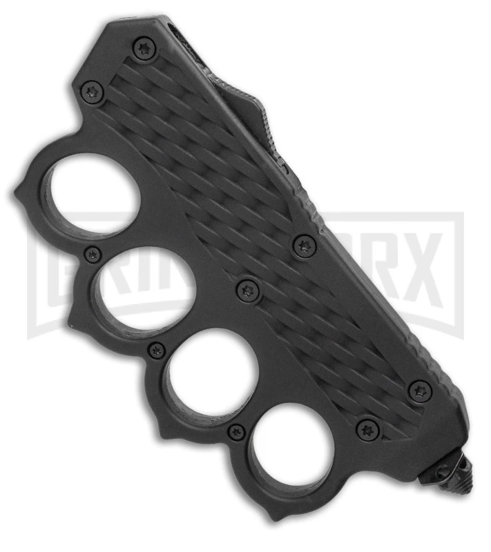 OTF Automatic Knuckle Knife - Dagger Full Serr Two-Tone 2 OTF Automatic Knuckle Knife - Dagger Full Serr Two-Tone - Image 2