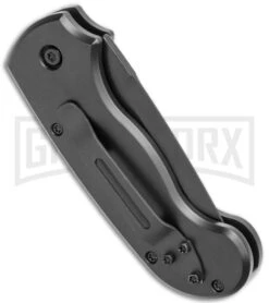 Paragon Snapper Black Automatic Knife -Black Drop Point -Buck Knives Sales Store Paragon Snapper Black Auto Black BHQ 122942 jr side large