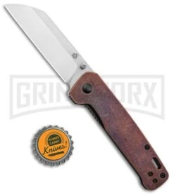 QSP Penguin Liner Lock Knife Copper - Satin Plain 7 QSP Penguin Liner Lock Knife Copper - Satin Plain -Buck Knives Sales Store QSP Penguin LL Copper Satin BHQ 135212 jr bottlecap large