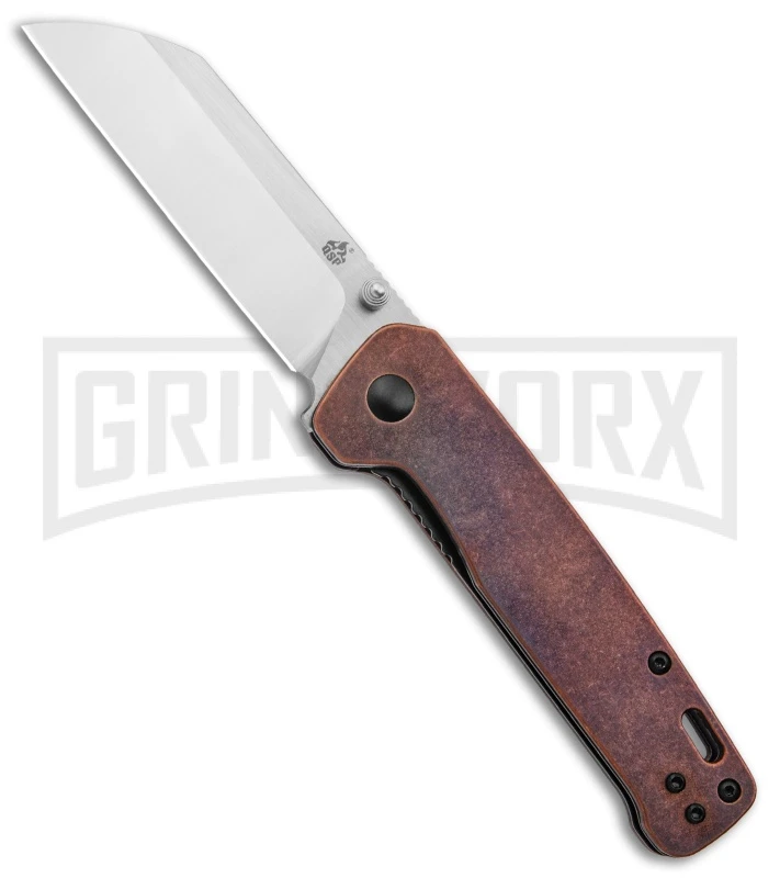 QSP Penguin Liner Lock Knife Copper - Satin Plain 1 QSP Penguin Liner Lock Knife Copper - Satin Plain