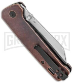 QSP Penguin Liner Lock Knife Copper - Satin Plain 6 QSP Penguin Liner Lock Knife Copper - Satin Plain -Buck Knives Sales Store QSP Penguin LL Copper Satin BHQ 135212 jr side large
