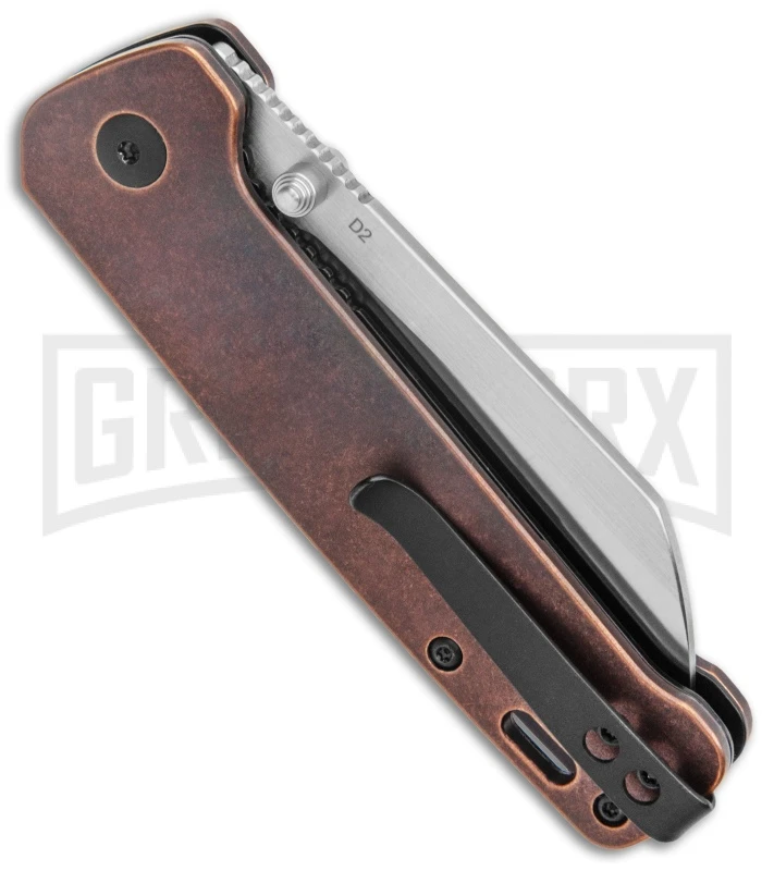 QSP Penguin Liner Lock Knife Copper - Satin Plain 3 QSP Penguin Liner Lock Knife Copper - Satin Plain - Image 3