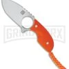 Real Steel Mini 127 Orange Neck Knife - Satin Plain