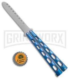 Ronin Gear Blue Balisong Trainer Butterfly Knife - Satin Plain 7 Ronin Gear Blue Balisong Trainer Butterfly Knife - Satin Plain -Buck Knives Sales Store Ronin Gear Blue Balisong Butterfly Trainer Satin BHQ 177221 jr bottlecap large