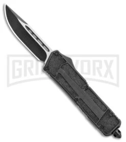 Rumble Black D/A OTF Automatic Knife W/ Fuller - Two-Tone Plain