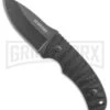 Schrade SCHF57 Black G-10 Fixed Blade Knife - Black Plain