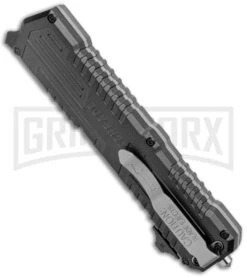 Schrade SCHOTF3B Viper OTF Assisted Opening Knife - Black Plain -Buck Knives Sales Store Schrade Viper OTF Assisted Opening Knife Black SCHOTF3B BHQ 11577 jr side large