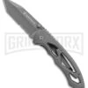 Smith & Wesson CK400LTS Gray Frame Lock Folding Knife - Gray Plain