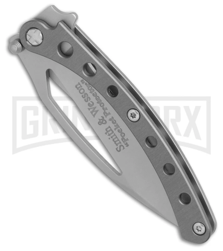 Smith & Wesson Gray Pock Protector Folding Knife - Gray Plain 3 Smith & Wesson Gray Pock Protector Folding Knife - Gray Plain - Image 3