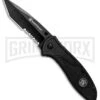 Smith & Wesson 1084310 Black Folding Knife - Tanto Black Serr