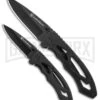 Smith & Wesson Two Piece Folding Knife Combo Pack - Black Plain