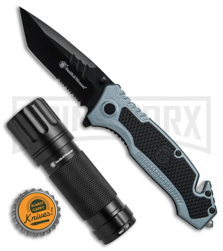 Smith & Wesson 2-Piece Combo Set W/Folding Knife And Galaxy Flashlight 7 Smith & Wesson 2-Piece Combo Set W/Folding Knife And Galaxy Flashlight - Image 7