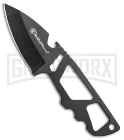 Smith & Wesson SW991 M&P Shield Fixed Blade Knife & Tool - Black Plain
