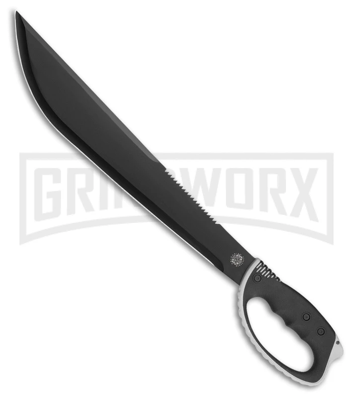 United Cutlery Colombian Ahoy Survival Fixed Blade Knife - Black Plain 1 United Cutlery Colombian Ahoy Survival Fixed Blade Knife - Black Plain