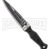 United Cutlery M48 Highland Sgian Black TPR Fixed Blade - Two-Toned Plain