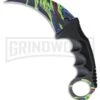 WarTech HyperBeast Black Nylon Karambit Neck Knife - Spectrum Plain