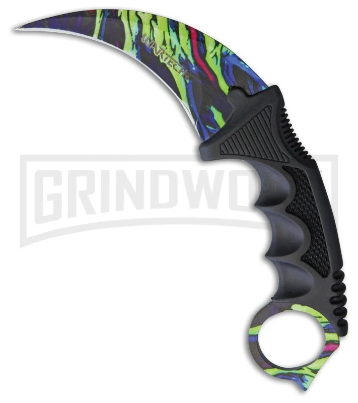 WarTech HyperBeast Black Nylon Karambit Neck Knife - Spectrum Plain 1 WarTech HyperBeast Black Nylon Karambit Neck Knife - Spectrum Plain