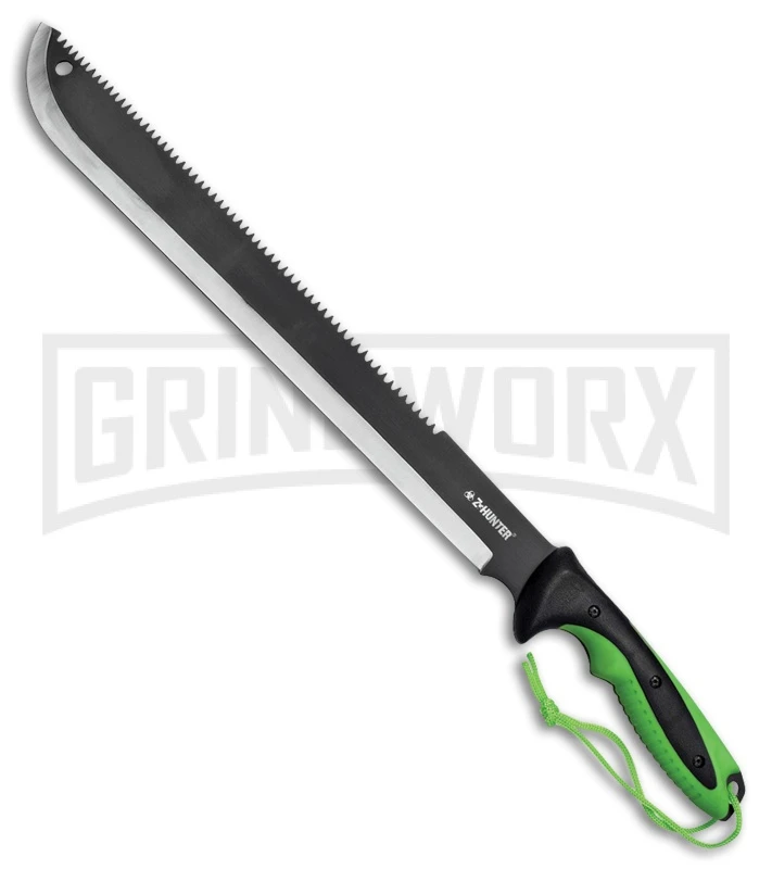 Z-Hunter Zombie Saber Green Machete - Two-Tone Plain 1 Z-Hunter Zombie Saber Green Machete - Two-Tone Plain