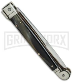 A.G.A. Campolin 9" Sicilian Brazilian Horn Picklock Automatic Knife - Bayonet -Buck Knives Sales Store aga sicilian braz pick side cm large