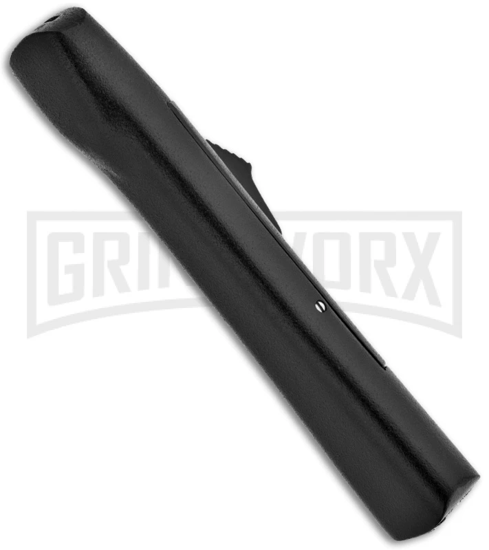 AKC Concord Black OTF Automatic Knife - Dagger Satin Plain 2 AKC Concord Black OTF Automatic Knife - Dagger Satin Plain - Image 2