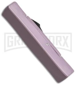 AKC Minion Concord Purple OTF Automatic Knife - Satin Plain -Buck Knives Sales Store akc minion satin flat purple BHQ 36362 dl side large