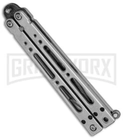 Bear OPS Bear Song IV Balisong Butterfly Knife - Damascus Plain -Buck Knives Sales Store bear ops b 400 ld 36003 side cm large