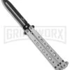 Bear OPS Bear Song V Gray Balisong Butterfly Knife - Black Plain