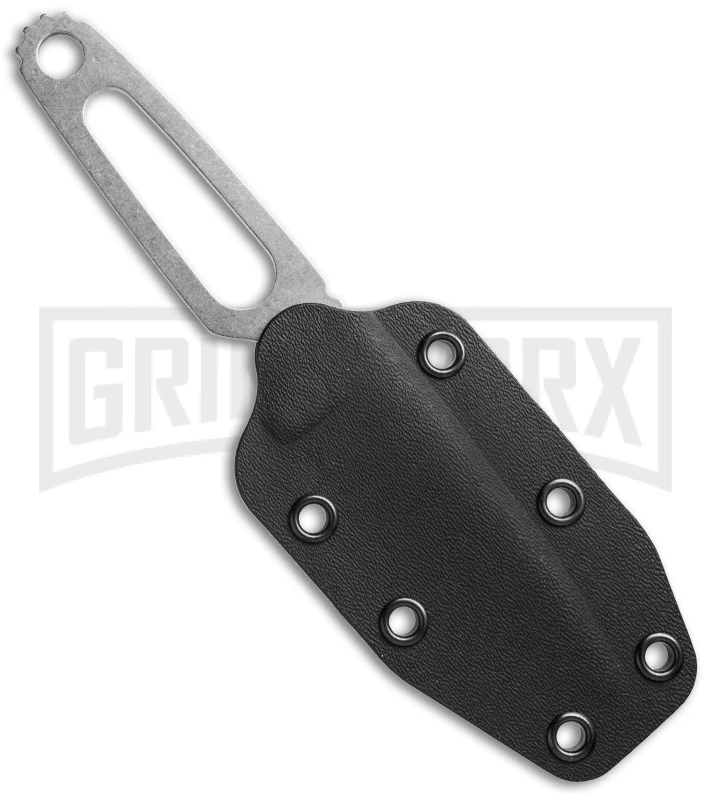 Boker Para-1 Stainless Steel Fixed Blade Neck Knife - Stonewash Plain 2 Boker Para-1 Stainless Steel Fixed Blade Neck Knife - Stonewash Plain - Image 2