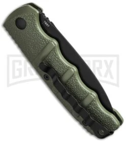 Boker Kalashnikov Dagger OD Green Automatic Knife - Black Plain -Buck Knives Sales Store boker kalashnikov 01kals bhq1 side cm large