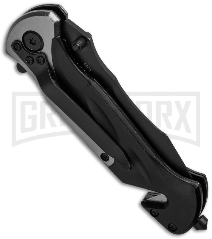 Boker Magnum Volunteer FD Folding Knife - Black Plain 2 Boker Magnum Volunteer FD Folding Knife - Black Plain - Image 2