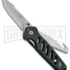 Buck Knives Buck Green Alpha Crosslock Knife W/ Saw & Gut Hook Blade 0183GRS