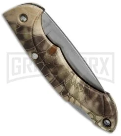 Buck Knives Buck Nano Bantam Kryptek Highlander Camo Folding Knife - Satin Plain -Buck Knives Sales Store buck nano bantam kryptek highlander 0238cms26 b BHQ 35345 er side large