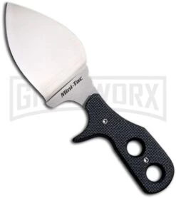 Cold Steel Mini Tac Beaver Tail Neck Knife - Bead Blast Plain