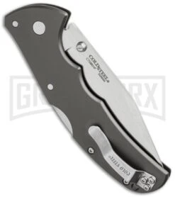 Cold Steel Code-4 Clip Point Folding Knife - Satin Full Serr -Buck Knives Sales Store cold steel code 4 58tpccs side cm large