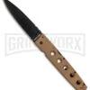 Cold Steel Hold Out I Coyote Tan Folding Knife - Black Plain