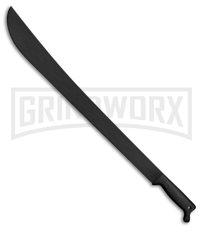 Cold Steel 24" Latin Machete Black W/ Sheath - Black Plain 1 Cold Steel 24" Latin Machete Black W/ Sheath - Black Plain