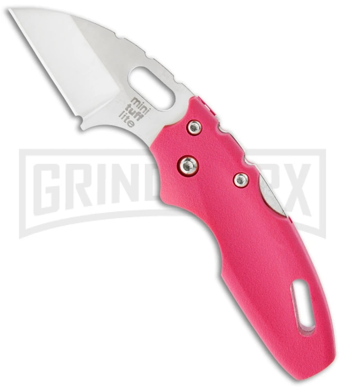 Cold Steel Mini Tuff Lite Pink Folding Knife - Satin Plain 1 Cold Steel Mini Tuff Lite Pink Folding Knife - Satin Plain