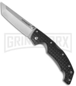 Cold Steel Voyager Large Tanto Point Folding Knife - Stonewash Plain