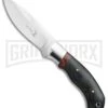 Elk Ridge Black Pakkawood Hunting Fixed Blade Knife - Mirror Plain