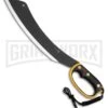 Elk Ridge Curve Black Rubber Machete 15.25" - Black Plain