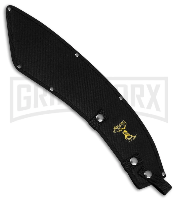 Elk Ridge Curve Black Rubber Machete 15.25" - Black Plain 2 Elk Ridge Curve Black Rubber Machete 15.25" - Black Plain - Image 2