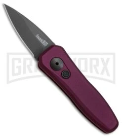 Kershaw Launch 4 Purple Automatic Knife CA Legal - Black Plain