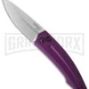 Kershaw Launch 2 Purple Aluminum Automatic Knife - Stonewash Plain