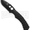 Mantis Seymour Tactical Black Fixed Blade Knife - Black Plain