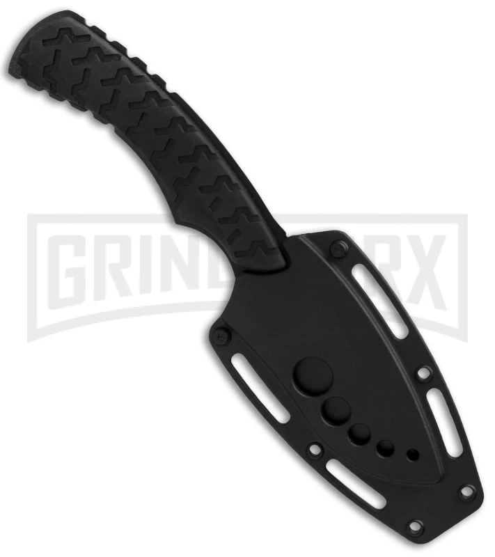 Mantis Seymour Tactical Black Fixed Blade Knife - Black Plain 2 Mantis Seymour Tactical Black Fixed Blade Knife - Black Plain - Image 2