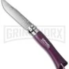 Opinel Knives Trekking No 7 Plum Folding Knife - Stainless Steel