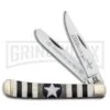 Rough Rider American Ace Trapper White/Black Pocket Knife