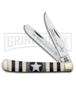 Rough Rider American Ace Trapper White/Black Pocket Knife