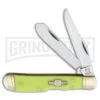 Rough Rider Moon Glow Trapper Lime Green Lockback Pocket Knife
